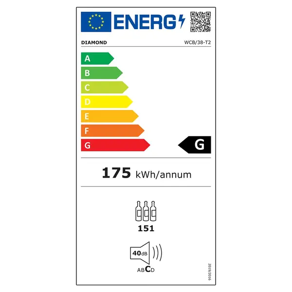 Wijnkoelkast | MILLEBOLLE EVO | 440L (151x 75cl) | RVS/Zwart | 2 Zones | +5°C/+18°C | Geforceerd | 595x720x1767(h)mm