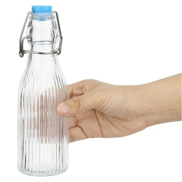 Flessen | Glas | 0.2L | Beugelsluiting | 6 Stuks | Ø60x191(h)mm