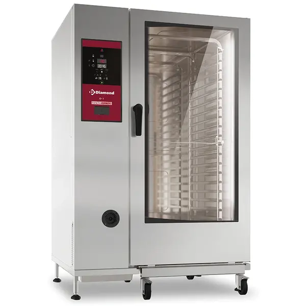 Combisteamer | Elektrisch | 20 Niveaus (2/1 GN) | 25°C/300°C | 65.4kW (400V) | Zelfreiniging | Touchbediening | 1162x1066x1794(h)mm