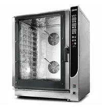 Gierre Heteluchtoven | 10 Niveaus (EN/GN) | Elektrisch | 30°C/280°C | 12.7kW (400V) | Bevochtiging (Automatisch) | Zelfreiniging | 920x840x1170(h)mm 