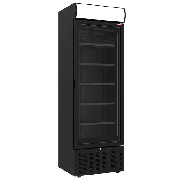 Koelkast | 494L | Zwart | +1°C/+9°C | Statisch + Ventilator | Wielen | 680x652x2130(h)mm