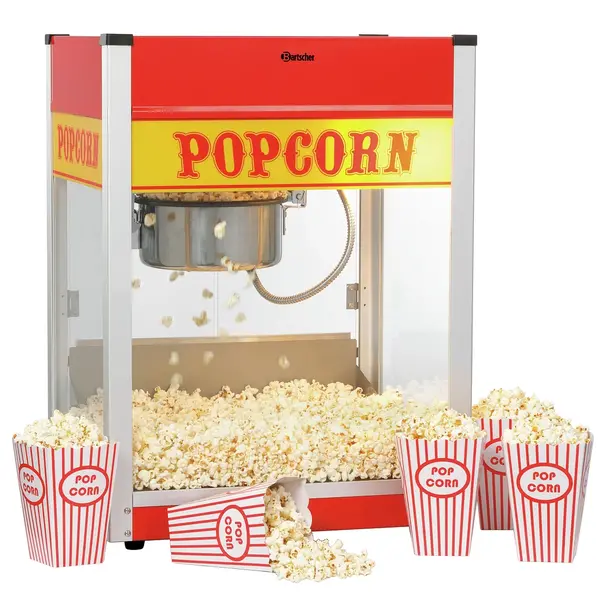 Popcornmachine | Rood | 1.5kW (230V) | 518x418x672(h)mm