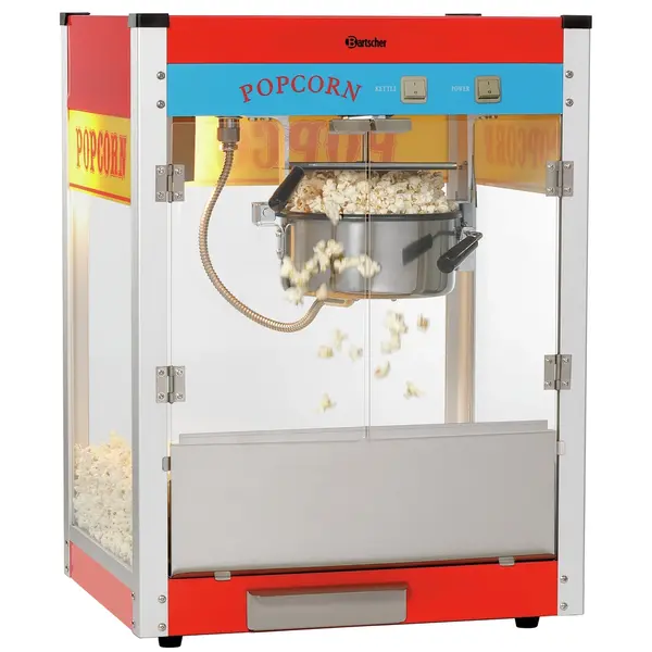 Popcornmachine | Rood | 1.5kW (230V) | 518x418x672(h)mm