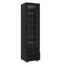 Diamond Vrieskast | Smal Model | 221L | Zwart | -18°C/-24°C | Statisch + Ventilator | Wielen | 494x521x1915(h)mm