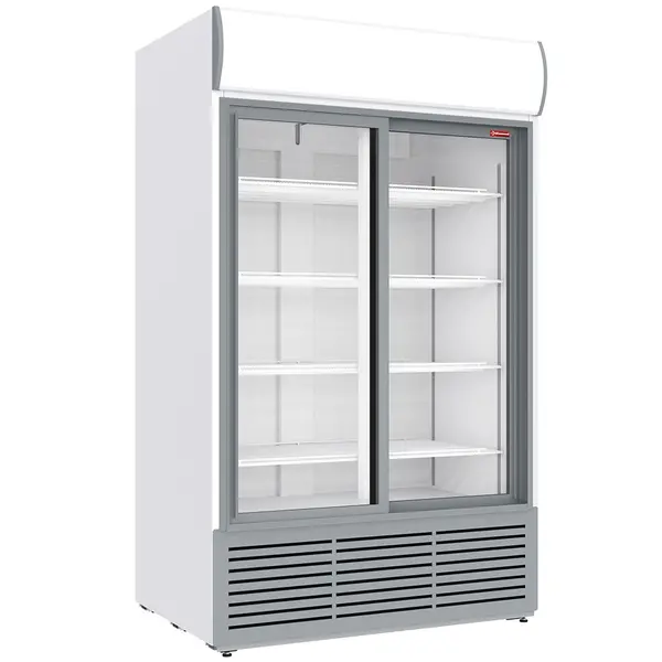 Koelkast | 1230L | Wit/Grijs | +1°C/+9°C | Statisch + Ventilator | Schuifdeuren | Wielen | 1200x835x2001(h)mm