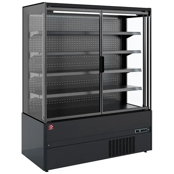 Wandkoeling | IMOLA LINE | Zwart | -1°C/+5°C | Statisch + Ventilator | Draaideuren | 1510x665x1920(h)mm