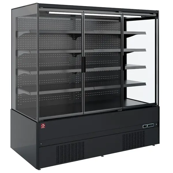 Wandkoeling | IMOLA LINE | Zwart | -1°C/+5°C | Statisch + Ventilator | Draaideuren | 1310x852x1920(h)mm