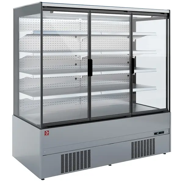 Wandkoeling | IMOLA LINE | RVS/Grijs | -1°C/+5°C | Statisch + Ventilator | Draaideuren | 1310x852x1920(h)mm