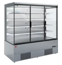 Diamond Wandkoeling | IMOLA LINE | RVS/Grijs | -1°C/+5°C | Statisch + Ventilator | Draaideuren | 2500x852x1920(h)mm 