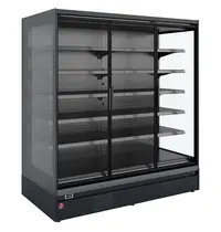 Diamond Wandkoeling | NAPOLI LINE | Zwart | -1°C/+5°C | Statisch + Ventilator | Draaideuren | 1310x875x2040(h)mm 
