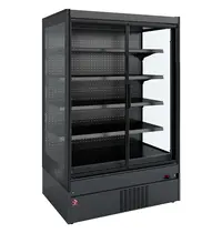 Diamond Wandkoeling | COMO LINE | Zwart | -1°C/+7°C | Statisch + Ventilator | Draaideuren | 1350x898x2040(h)mm 
