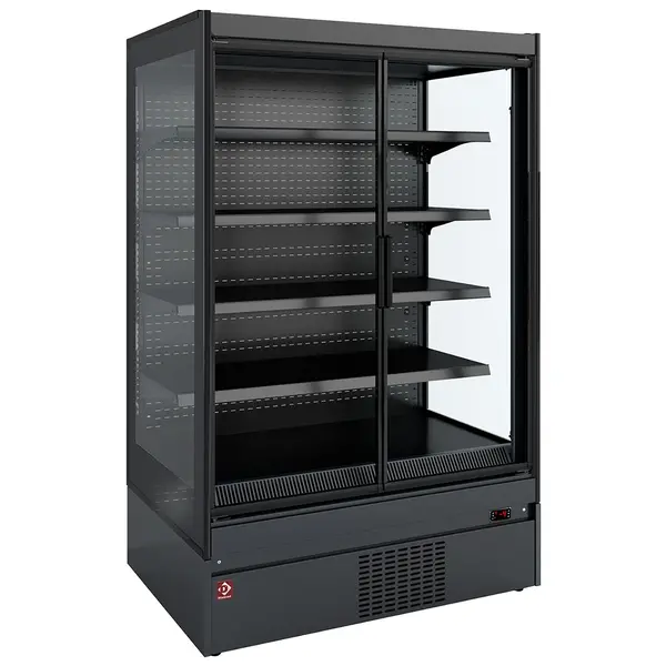 Wandkoeling | COMO LINE | Zwart | -1°C/+7°C | Statisch + Ventilator | Draaideuren | 1550x898x2040(h)mm
