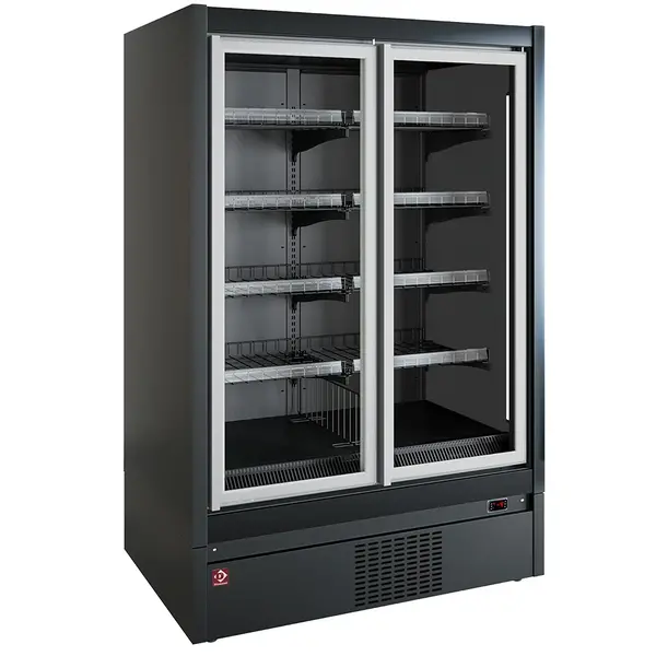 Wandvriezer | COMO LINE | Zwart | -15°C/-18°C | Statisch + Ventilator | Draaideuren | 1350x898x2040(h)mm
