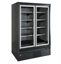 Diamond Wandvriezer | COMO LINE | Zwart | -15°C/-18°C | Statisch + Ventilator | Draaideuren | 1975x898x2040(h)mm 