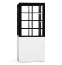 SAYL Warmhoudvitrine | INTEGRA | Wit/Zwart | 60°C/70°C | Geventileerd | 4 Niveaus | Zelfbediening | 0.53kW (230V) | Touchscreen | Wielen (Geremd) | 600x600x1400(h)mm