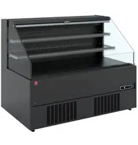 Diamond Wandkoeling | BOLOGNA LINE | Zwart | +1°C/+7°C | Statisch + Ventilator | Open | Intern Nachtgordijn | 1515x902x1150(h)mm 