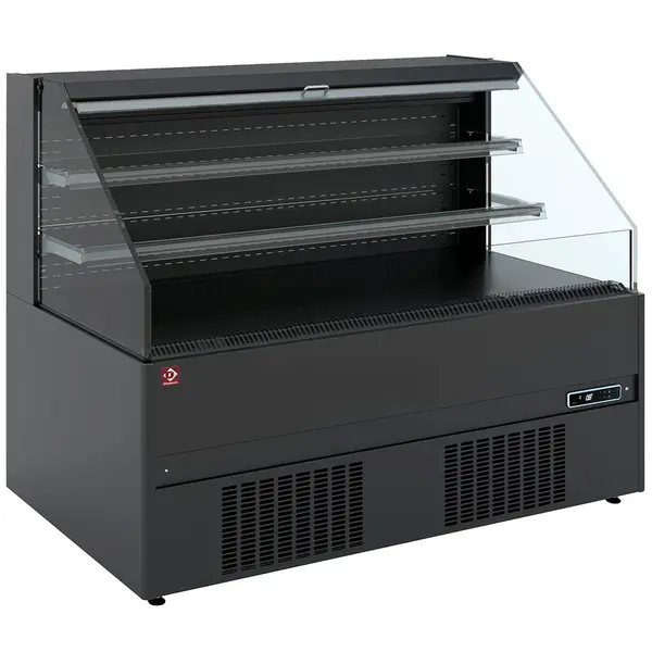 Wandkoeling | BOLOGNA LINE | Zwart | +1°C/+7°C | Statisch + Ventilator | Open | Intern Nachtgordijn | 2565x902x1150(h)mm