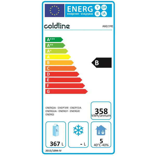 Koelkast | SMART | 512L | RVS | -2°C/+8°C | Geforceerd | WiFi + App | 740x715x2085(h)mm