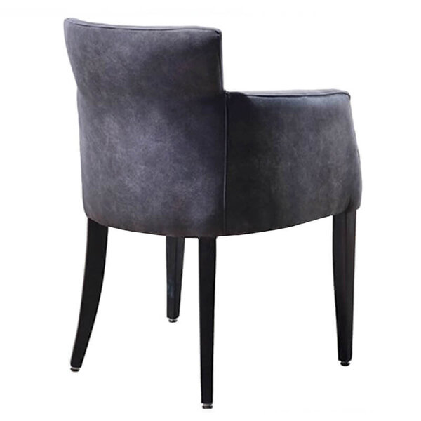 Stoel | OMEGA | Microvezel/Hout | Anthracite | Wengé Poten | Indoor | 510x530x880(h)mm