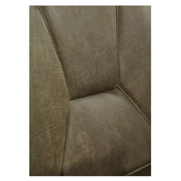 Stoelen | CARMEN | Leer/Metaal | Moss | Zwarte Poten | Indoor | 2 Stuks | 510x600x830(h)mm