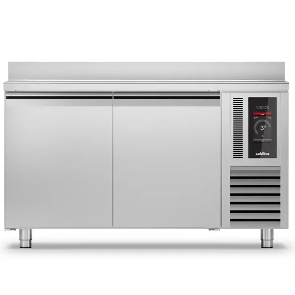 Bakkerij Koelwerkbank | VISION | 389L | 2 Deuren (EN600x400) | -5°C/+15°C | Statisch + Ventilator | Touchscreen + App | Achteropstand | 1450x800x950(h)mm