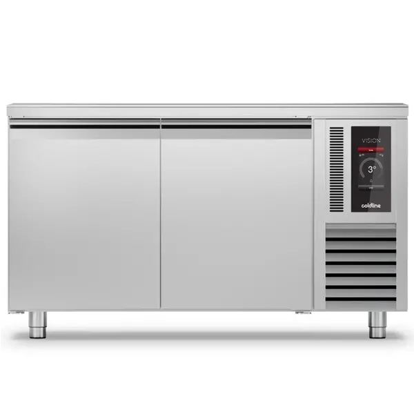 Bakkerij Koelwerkbank | VISION | 421L | 2 Deuren (EN600x400) | -5°C/+15°C | Statisch + Ventilator | Touchscreen + App | 1450x800x900(h)mm