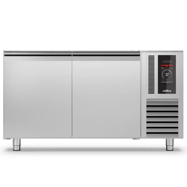 Bakkerij Koelwerkbank | VISION | 357L | 2 Deuren (EN600x400) | -5°C/+15°C | Statisch + Ventilator | Touchscreen + App | Zonder Werkblad | 1450x780x760(h)mm