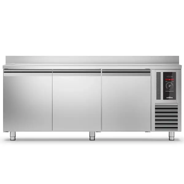 Bakkerij Koelwerkbank | VISION | 607L | 3 Deuren (EN600x400) | -5°C/+15°C | Statisch + Ventilator | Touchscreen + App | Achteropstand | 2005x800x950(h)mm