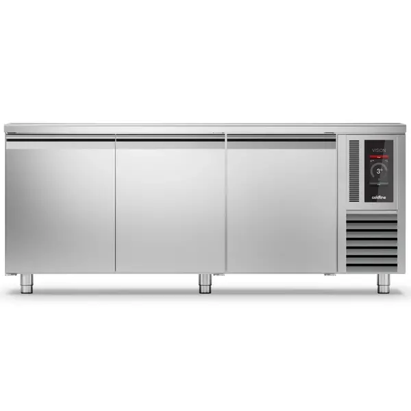 Bakkerij Koelwerkbank | VISION | 607L | 3 Deuren (EN600x400) | -5°C/+15°C | Statisch + Ventilator | Touchscreen + App | 2005x800x850(h)mm