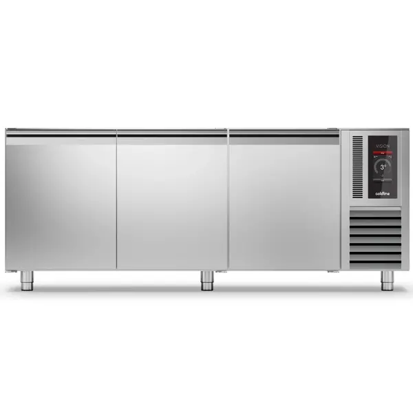 Bakkerij Koelwerkbank | VISION | 658L | 3 Deuren (EN600x400) | -5°C/+15°C | Statisch + Ventilator | Touchscreen + App | Zonder Werkblad | 2005x780x860(h)mm