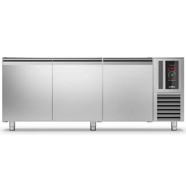 Bakkerij Koelwerkbank | VISION | 557L | 3 Deuren (EN600x400) | -5°C/+15°C | Statisch + Ventilator | Touchscreen + App | Zonder Werkblad | 2005x780x760(h)mm