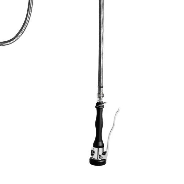 Hangende Voorspoeldouche | ROSA | Handdouche (Flexibele Hals) | Monokraan | Plafondveer | Slanglengte 2000mm