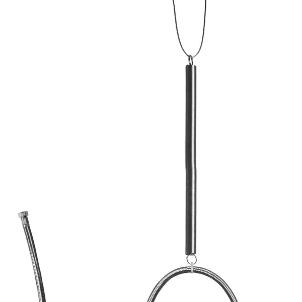 Hangende Voorspoeldouche | ROSA | Handdouche (Flexibele Hals) | Monokraan | Plafondveer | Slanglengte 3000mm