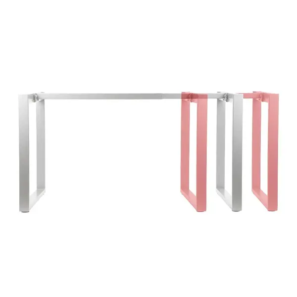 Tafelonderstel | QUADRA | Staal | Wit | Breedte Verstelbaar | Indoor | 995-1595x596x725(h)mm