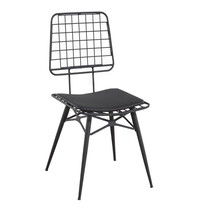 HC Stoel | RIO | Kunstleer/Metaal | Black | Zwart Frame | Indoor | 450x520x900(h)mm 