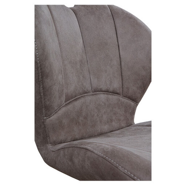 Stoelen | MIRACLE | Microvezel/Metaal | Steel | Zwarte Poten | Indoor | 2 Stuks | 540x640x880(h)mm
