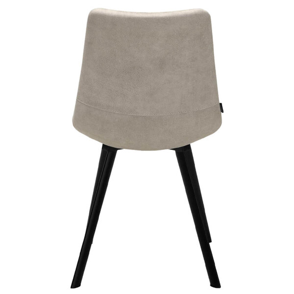 Stoelen | PLUTO | Microvezel/Metaal | Thyme | Zwarte Poten | Indoor | 2 Stuks | 590x650x855(h)mm