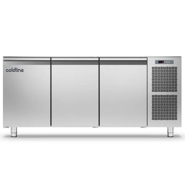 Koelwerkbank | MASTER | Energiezuinig | 440L | 3 Deuren (1/1 GN) | -2°C/+8°C | Geforceerd | WiFi + App | Zonder Werkblad | 1780x680x810(h)mm