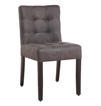 HC Stoel | DEX | Microvezel/Hout | Anthracite | Wengé Poten | Indoor | 480x480x880(h)mm 