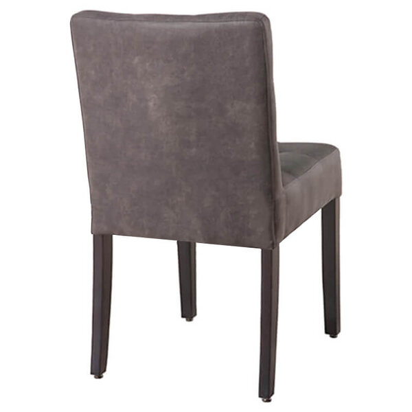 Stoel | DEX | Microvezel/Hout | Anthracite | Wengé Poten | Indoor | 480x480x880(h)mm