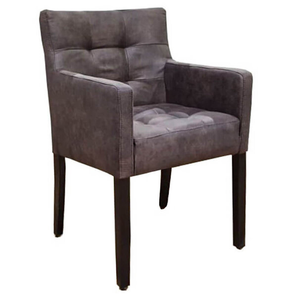 Stoel | DEX | Microvezel/Hout | Brown | Wengé Poten | Indoor | 530x500x880(h)mm