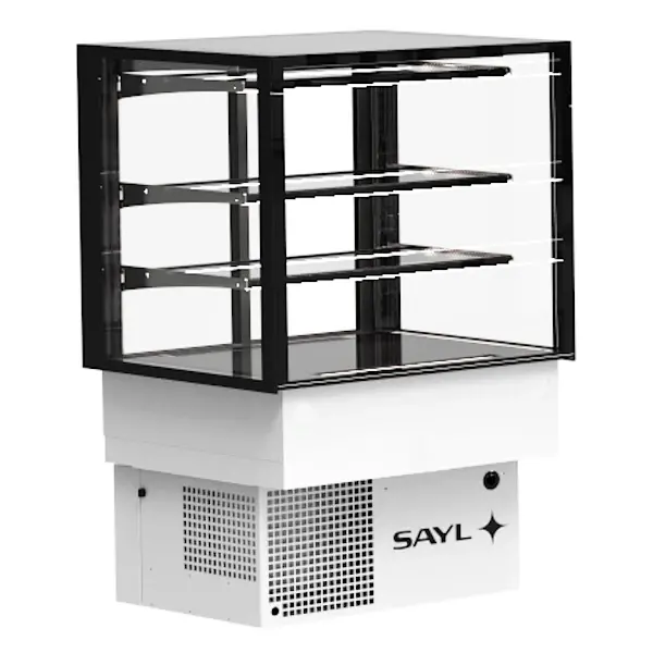 Drop-In Koelvitrine | INTEGRA | Zwart | +2°C/+6°C | Geforceerd | 3 Niveaus | Touchscreen | 600x600x515/855(h)mm