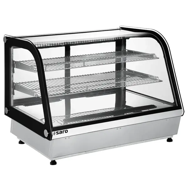 Drop-In Koelvitrine | IRENE | 146L | RVS/Zwart | 0°C/+12°C | Geforceerd | 3 Niveaus | 880x575x696(h)mm