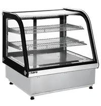 Saro Drop-In Koelvitrine | IRENE | 115L | RVS/Zwart | 0°C/+12°C | Geforceerd | 3 Niveaus | 702x575x696(h)mm 