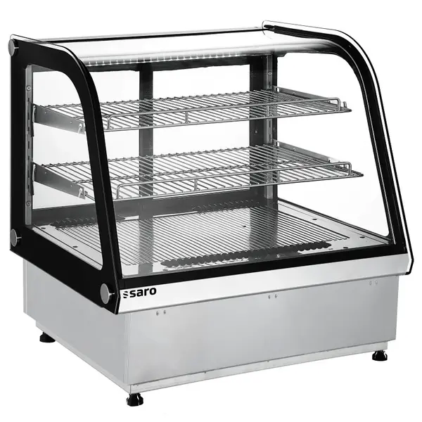 Drop-In Koelvitrine | IRENE | 115L | RVS/Zwart | 0°C/+12°C | Geforceerd | 3 Niveaus | 702x575x696(h)mm