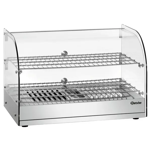Warmhoudvitrine | 5200 2ER | 45L | 230V | Achterzijde Sluitklep | 560x395x365(h)mm