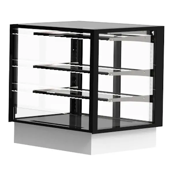 Drop-In Warmhoudvitrine | INTEGRA | Zwart | 60°C/70°C | Geventileerd | 3 Niveaus | 0.53kW (230V) | 600x600x515/680(h)mm
