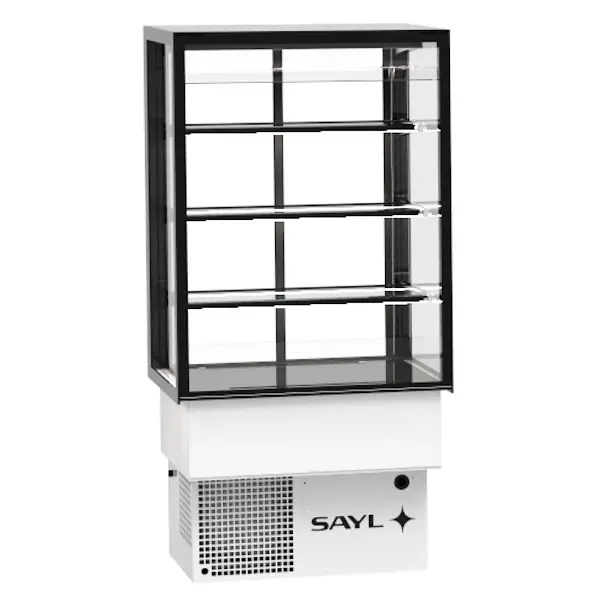Drop-In Koelvitrine | INTEGRA | Zwart | +2°C/+6°C | Geforceerd | 4 Niveaus | Zelfbediening | Touchscreen | 600x600x815/1155(h)mm