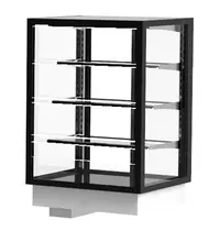 SAYL Drop-In Warmhoudvitrine | INTEGRA | Zwart | 60°C/70°C | Geventileerd | 4 Niveaus | Zelfbediening | 0.53kW (230V) | 600x600x815/980(h)mm 
