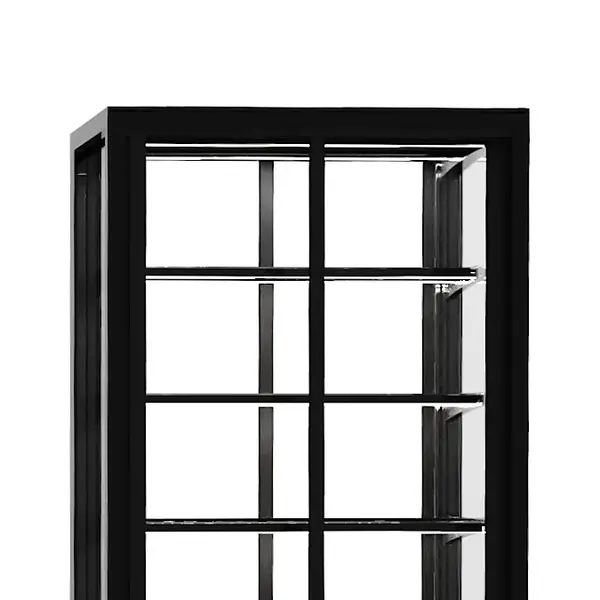 Drop-In Warmhoudvitrine | INTEGRA | Zwart | 60°C/70°C | Geventileerd | 4 Niveaus | Zelfbediening | 0.53kW (230V) | 600x600x815/980(h)mm